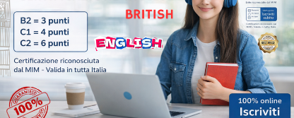 Corso + Certificazione lingua Inglese B2 British