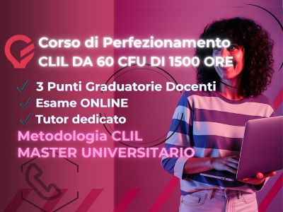 CORSO DI PERFEZIONAMENTO IN METODOLOGIA CLIL