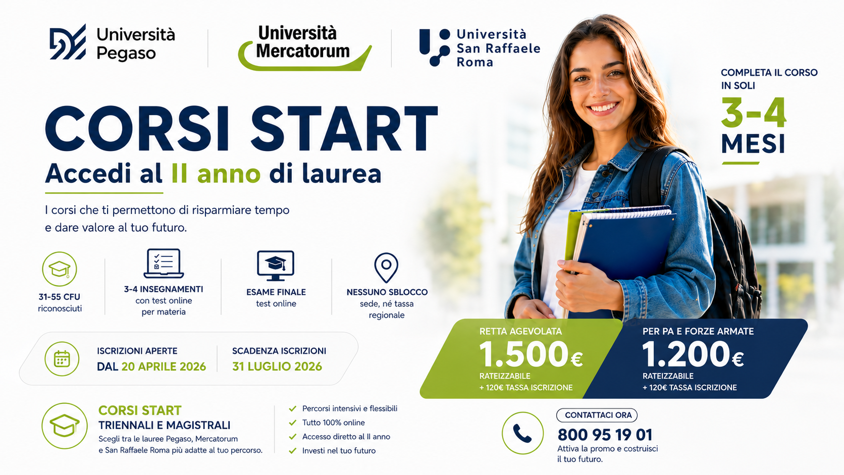 Corsi START Università Pegaso 2026